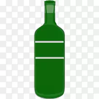 免费提供的酒瓶-绿色玻璃瓶