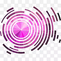 技术蓝色剪贴画-紫色圆圈