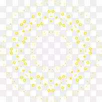 圆面积图-黄色圆