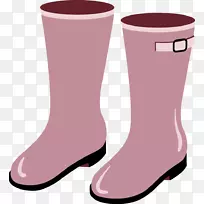 靴子卡通服装-粉红色鞋