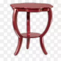 床头桌，咖啡桌，椅子，客厅-红色咖啡桌