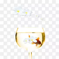 酒杯香槟杯花瓣杯玻璃景观