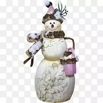 雪人圣诞剪贴画-雪人元素