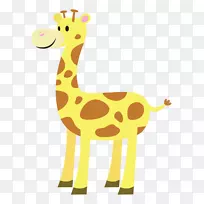 小长颈鹿，西非长颈鹿免费内容剪辑艺术动画长颈鹿剪贴画