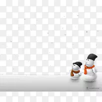 雪人冬季雪人