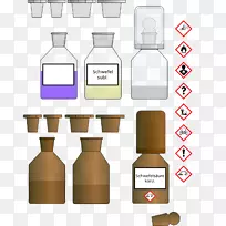 化学瓶化学物质剪辑艺术化学瓶剪贴画