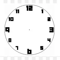 时钟面板模板数字时钟剪辑免费时钟剪贴器