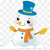 雪人帽-戴帽子的雪人