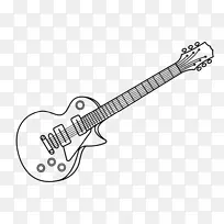 贝司吉他电吉他吉布森莱斯保罗定制线艺术吉他艺术图片
