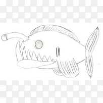 画天使鱼素描-如何画鱼