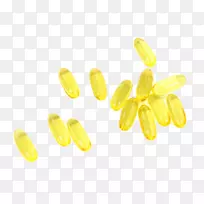 膳食补充剂鱼油omega-3脂肪酸鱼肝油黄鳕鱼鱼肝油