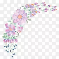 花卉设计水彩画-高清水彩画PNG