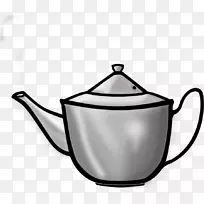 白茶茶壶夹艺术.茶壶轮廓