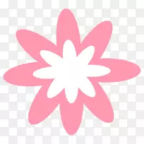 粉红花卉剪贴画-花卉设计图片