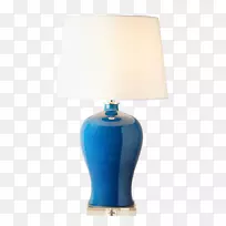 蓝色设计师-古典蓝色陶瓷灯