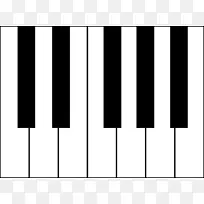 钢琴音乐键盘八度作曲家.钢琴键图