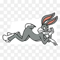 兔卡通剪辑艺术-脾气暴躁的老人卡通