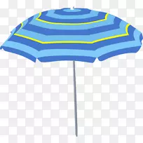 雨伞沙滩剪贴画-卡通沙滩