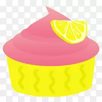 柠檬水纸杯蛋糕剪贴画.纸杯蛋糕图片