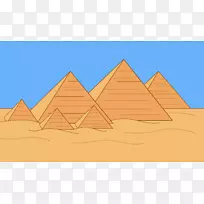吉萨大狮身人面像古埃及金字塔大金字塔古埃及剪贴画