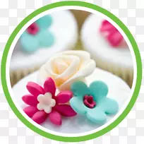 蛋糕糖霜和结冰结婚蛋糕松饼方糖糖霜-图像纸杯蛋糕