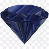 蓝色钻石剪贴画-深蓝色剪贴画