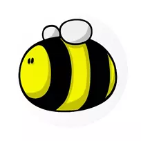 大黄蜂卡通剪贴画-可爱的大黄蜂