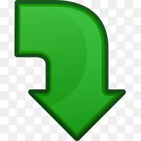 绿色箭头电脑图标剪贴画下一个剪贴画