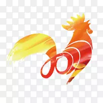 农历新年十二生肖农历新年公鸡-风彩公鸡图标