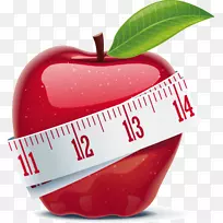 减肥追踪书：记录每天吃水果的里程碑-红苹果