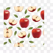 苹果画食物水果奥格里斯-卡通苹果背景