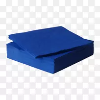 布餐巾毛巾餐巾架和分配器夹艺术.蓝色剪纸