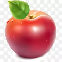 苹果免费剪贴画-红色卡通苹果