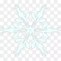 对称树雪花图案.雪花艺术