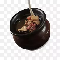 猪排汤蘑菇料理肉蘑菇汤排骨