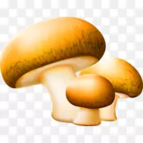 蘑菇剪贴画-卡通简单蘑菇装饰图案