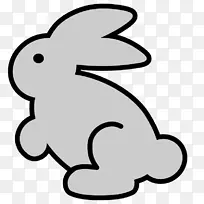 复活节兔虫兔夹免艺术兔子剪贴画