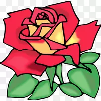 黑色玫瑰博客剪贴画-玫瑰藤素描