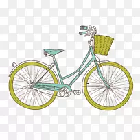 剪贴画：交通自行车剪贴画老式自行车剪贴画