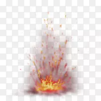 轻火爆炸-红色新鲜火焰效应元件