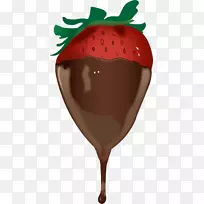 冰淇淋圣代巧克力蛋糕草莓巧克力草莓