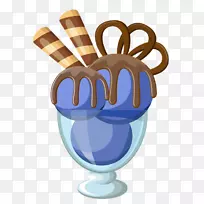 冰淇淋蛋糕巧克力蛋糕点心巧克力冰淇淋