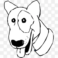 气球狗卡通剪辑艺术-黑色卡通狗