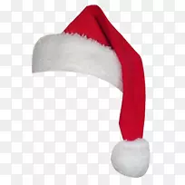 圣诞老人帽圣诞老人套装圣诞剪贴画-圣诞老人帽渲染