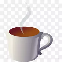 咖啡杯茶意式咖啡剪贴画-小杯剪贴画