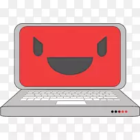 电脑免费软件基金会剪贴画-微笑电脑剪贴画