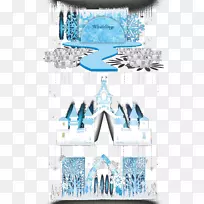 平面设计婚礼插画-梦幻舞台元素