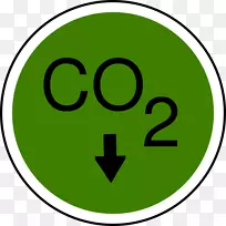 二氧化碳一氧化碳剪辑艺术.绿色排放剪贴画