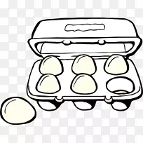 煎蛋煮鸡蛋早餐夹艺术.纸盒图片