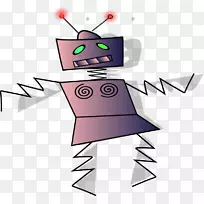 机器人舞蹈卡通插图-踢踏舞剪贴画